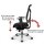 V1801 Profi+ Bürostuhl Stoff/Mesh Schwarz SH 53-65cm Lieferung montiert