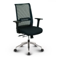 Tanda Profi Bürostuhl Stoff/Mesh Schwarz SH 49-61cm Lieferung zerlegt