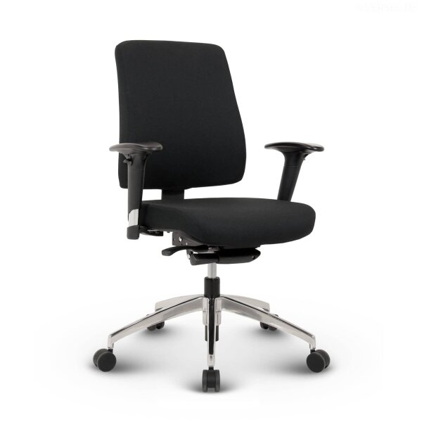 Basic Profi Bürostuhl Stoff Schwarz SH 52-64cm Lieferung montiert