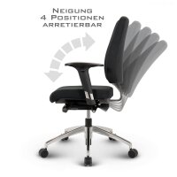 Basic Profi Bürostuhl Stoff Schwarz SH 52-64cm Lieferung zerlegt