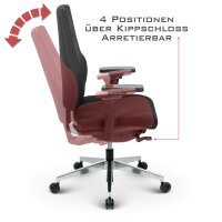 Naros Profi+ Bürostuhl Stoff Schwarz SH 48-60cm Lieferung montiert